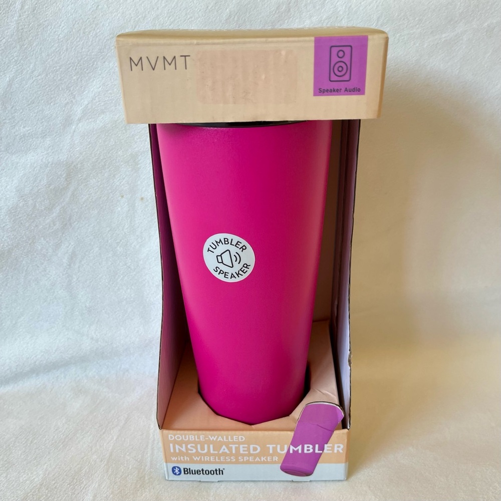 Insulated Tumbler Mug with Bluetooth Speaker, 16oz